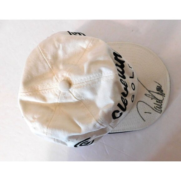 David Toms Signed Cleveland Golf Cap White Adjustable Unisex PGA Golfer - Picture 8 of 10